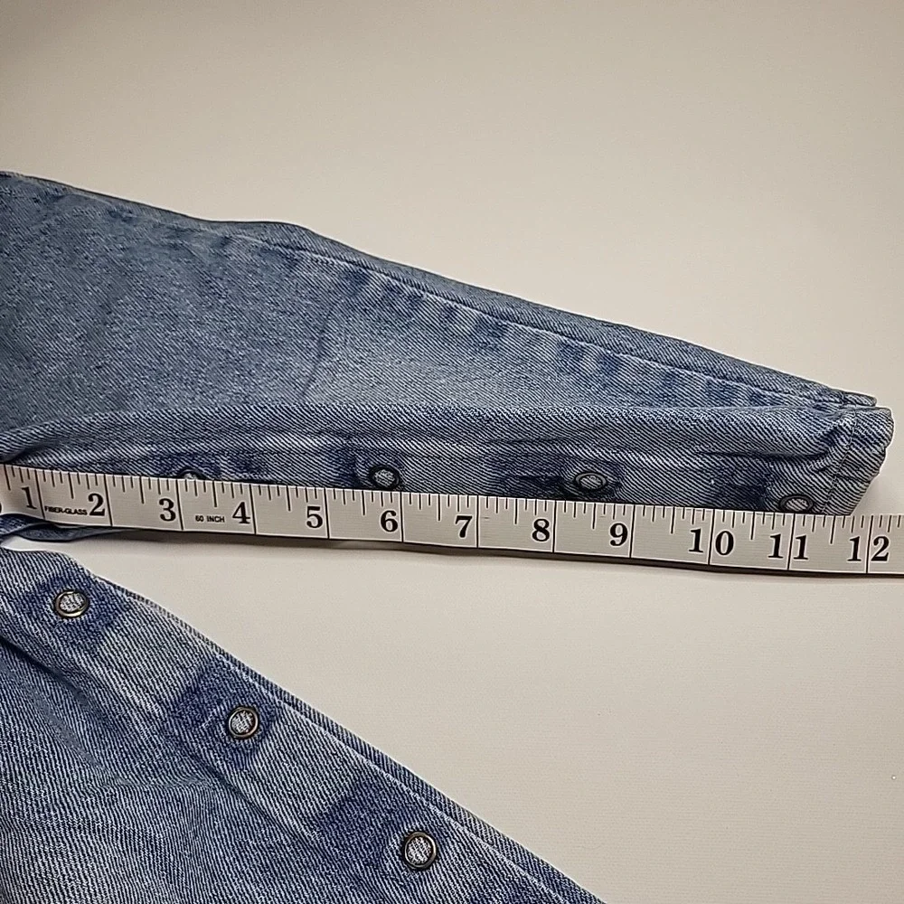 VINTAGE Osh Gosh B'gosh Toddlers Girls Vestbak Denim Overalls Size 3T LIGHT BLUE